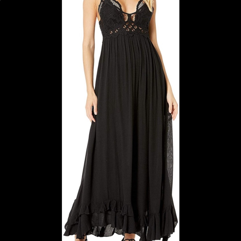 Intimately Free People long black slip dress